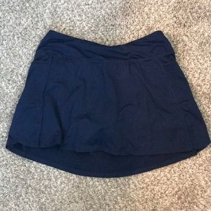 Navy blue tennis skirt